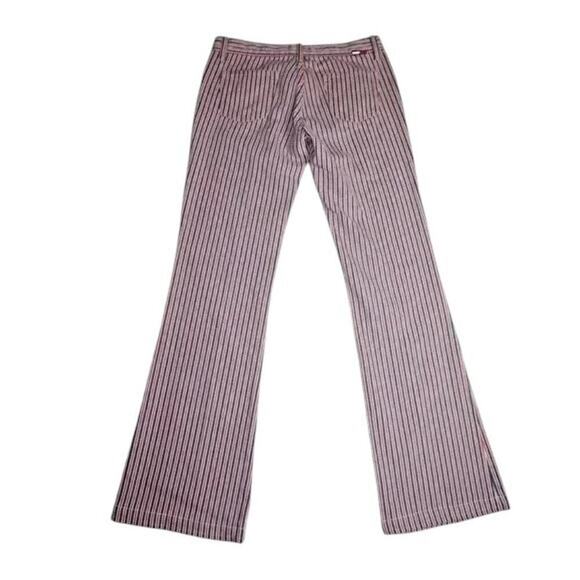 Vintage Tommy Jeans Red White Blue Striped Flare Pants Size 3 Y2K 90s Retro USA - Picture 14 of 16